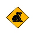 Koala warning sign