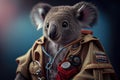 koala wearing nurse uniform