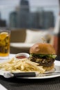 Kobe Beef Burger Royalty Free Stock Photo