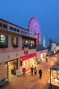 Kobe Harborland and ferris wheel in Kobe, Japan