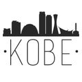 Kobe Japan. City Skyline. Silhouette City. Design Vector. Famous Monuments. Royalty Free Stock Photo