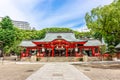 Kobe,Japan - June 27, 2017: Ikuta shrine in Kobe city Japan