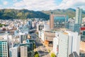 Kobe Sannomiya station and modern cityscape in Japan Royalty Free Stock Photo