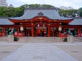 The beautiful Ikuta Shrine of Kobe, Japan Royalty Free Stock Photo