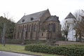 volcano stone church in Gondorf, Mosel valley Royalty Free Stock Photo