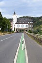 drive through castle Oberburg at the Mosel