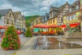 KOBERN-GONDORF, GERMANY, AUGUST 15, 2018: Square at Kobern-Gondorf, Germany Royalty Free Stock Photo