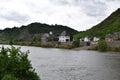 Kobern-Gondorf, Germany - 08 06 2021: drive through castle Oberburg at the Mosel