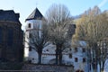 Kobern-Gondorf, Germany - 03 24 2021: Schloss von der Leyen