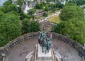 Koblenz City Germany historic monument German Corner where the rivers rhine and mosele flow together