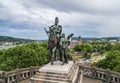 Koblenz City Germany historic monument German Corner where the rivers rhine and mosele flow together