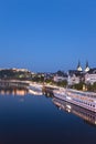 Koblenz ,Ehrenbreitstein,View of old town with German Corner Royalty Free Stock Photo