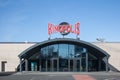 Entrance and facade of the local Kinopolis cinema. Kinopolis is a chain of cinemas in more