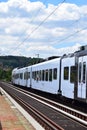 Koblenz, Germany - 06 25 2020: regional train on GÃÂ¼lser BrÃÂ¼cke