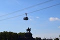 Koblenz, Germany - 09 12 2022: Seilbahn Koblenz above the reunification monument