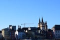 Koblenz, Germany - 02 27 2022: old town Koblenz, Mosel ufer near Florinskirche Royalty Free Stock Photo