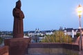 Koblenz ,View of statue of Archbishop and elector Balduin Royalty Free Stock Photo