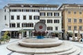 Kobler Square Fountain with modern water-fountain, Rijeka, Croatia