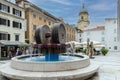 Kobler Square Fountain with modern water-fountain, Rijeka, Croatia