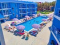 Koblevo, Ukraine - August 22, 2021: Hotel Agata Breeze on the Black Sea