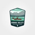 Kobuk valley national park vintage emblem illustration design, united states national park collection design