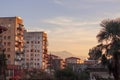 Kobuleti city at sunset, Georgia Royalty Free Stock Photo