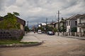 Cobuleti street in a cloudy weather Georgia