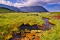 Kobylie pleso tarn under Zavory saddle in High Tatras during summer