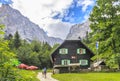 The Koca v Krnici hut in the Julian Alps, Slovenia Royalty Free Stock Photo