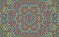 The Koch snowflake colorful fractal.