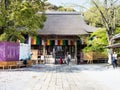 Main hall of Chikurinji, temple number 31 of Shikoku pilgrimage Royalty Free Stock Photo