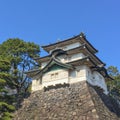 Kochi, Japan - March 26, 2015 : General view of Kochi Castle in Royalty Free Stock Photo