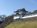 Kochi, Japan - March 26, 2015 : General view of Kochi Castle in Royalty Free Stock Photo