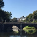 Kochi, Japan - March 26, 2015 : General view of Kochi Castle in Royalty Free Stock Photo