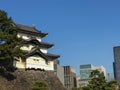 Kochi, Japan - March 26, 2015 : General view of Kochi Castle in Royalty Free Stock Photo