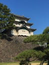 Kochi, Japan - March 26, 2015 : General view of Kochi Castle in Royalty Free Stock Photo