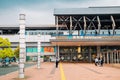 Kochi railway station square in Kochi, Shikoku, Japan