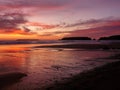 Sunset over Marloes beach in Pembrokeshire