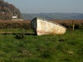 A view of Laugharne in Carmarthenshire with the famous boathouse in the background.