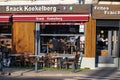Koekelberg, Brussels Capital Region, Belgium, Local Snack bar selling fresh fries