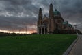 Koekelberg, Brussels Capital Region - Belgium - Monumental view over the basilica of the Sacred Heart and the path and law