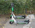 Lime electric kick scooter