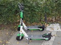 Lime electric kick scooter