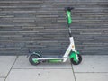 Lime electric kick scooter