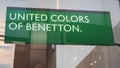 KOeLN - AUG 2019: United Colors of Benetton sign