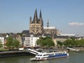 Koeln panorama Royalty Free Stock Photo