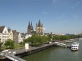 Koeln panorama Royalty Free Stock Photo