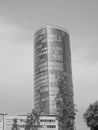 Koelntriangle skyscraper in Koeln, black and white Royalty Free Stock Photo