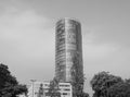 Koelntriangle skyscraper in Koeln, black and white Royalty Free Stock Photo