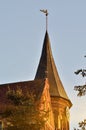 Koenigsberg Cathedral tower on a summer evening. Gothic of the 14th century. Kaliningrad, Russia